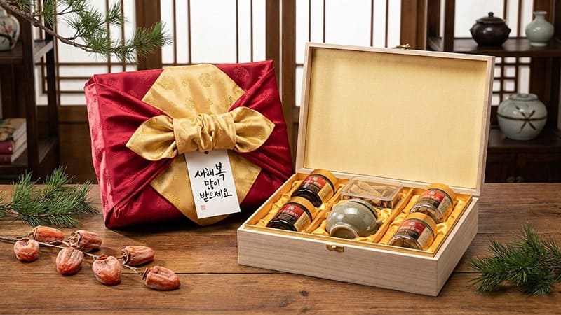 韓国の正月向け高麗人参ギフト