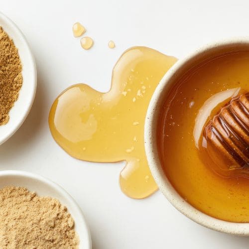 甘みのある食材（はちみつ、なつめ、黒糖）