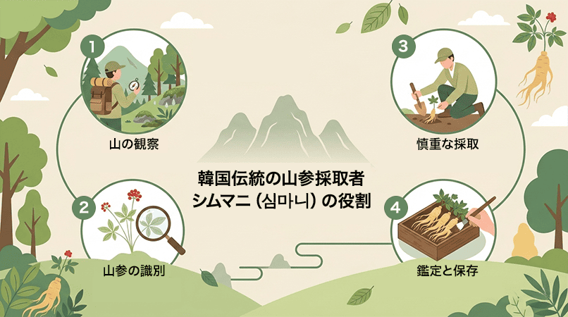 韓国伝統の山参採取者「シムマニ(심마니)」の役割